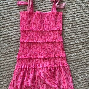 Pink Ruffled Tween Party Dress